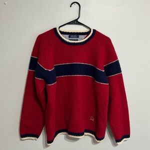 Vintage Tommy Hilfiger 100% Shetland Wool Sweater - Size XL